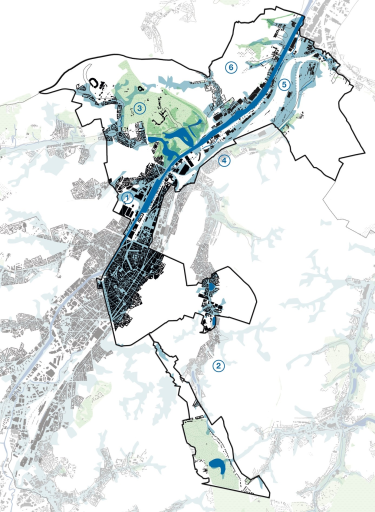 Studiegebied gemeentelijk waterplan Brussel