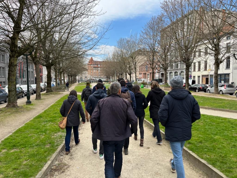 Stadswandeling door Brussel met team Water