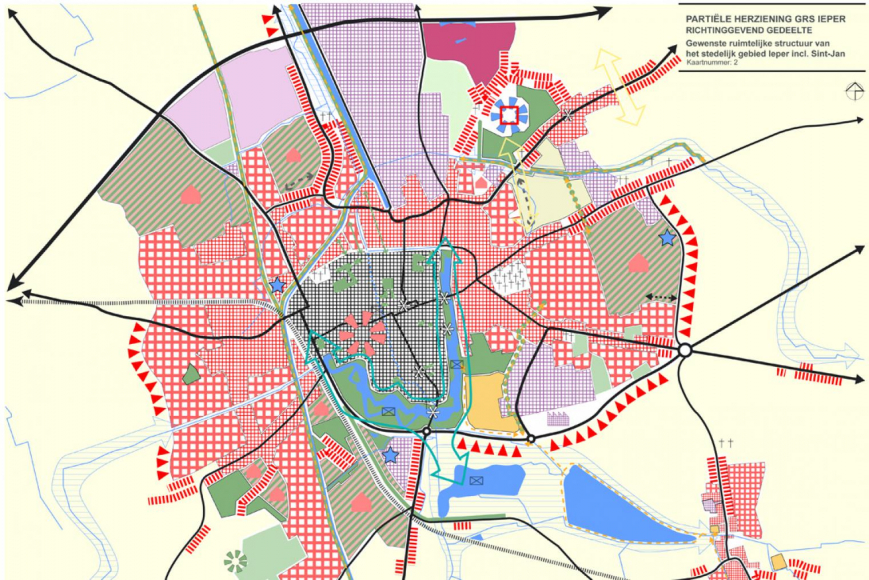 De herziening van het gemeentelijk ruimtelijk structuurplan Ieper is in openbaar onderzoek